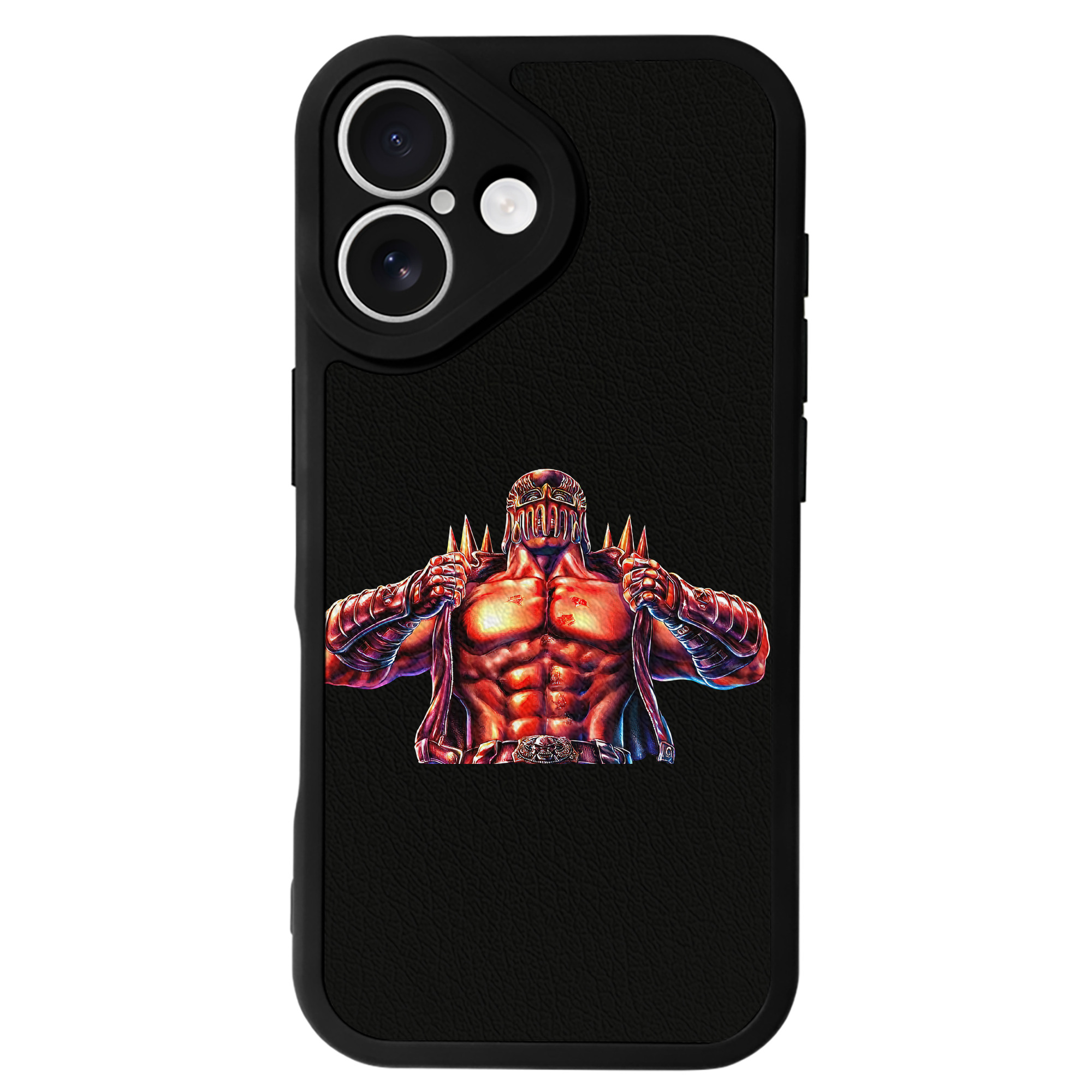 （画像用） 北斗の拳 Fist of the North Star 【iPhone 16シリーズ対応】シリコンスマホケース（レザー調） 材質：シリコン